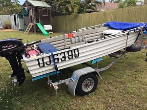 3.55m Tinny and trailer