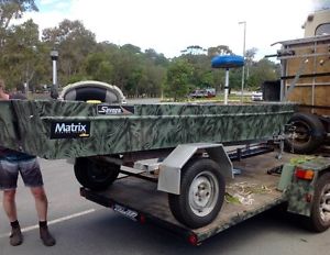 Tinny savage aluminium tinnie boat dingy 9.9 marina 4 stroke