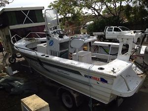 quintrex 4.75 centre console  reef hunter 50 hp honda 4 stroke