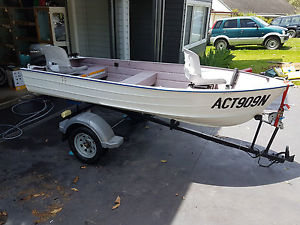 3.5m Aluminium Runabout Dinghy - 8HP Mariner outboard motor
