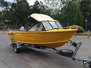 STACER ALUMINIUM ALLOY BOAT RUNABOUT 60HP YAMAHA OUTBOARD FISHING