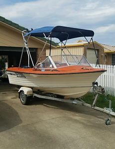 Sportman Craft 14ft fibreglass boat with 40HP Evinrude