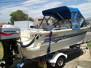 Bermuda 455 Island Coral 2004 Fishing Aluminium Boat **No Reserve**
