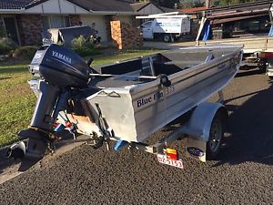 Bluefin trekker fishing boat tinny 375 15hp Yamaha trailer quintrex mercury