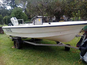 15 Ft open fishing boat, 50hp Suzuki and Trailer