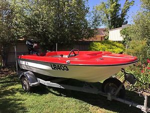 3.6 Metre Fibreglass Boat with 30HP Outboard