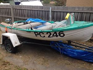 3.6 metre open cab boat and trailer