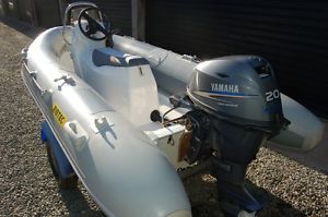 RIBTEC 3.2M HYPALON RIB TENDER, YAMAHA 20HP & TRAILER