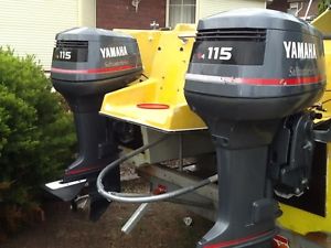 Twin Outboard Motors Yamaha 115hp excellent condition
