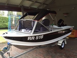 No Reserve. New Stacer 3.85 Metre Sea Sprite Tinny Aluminium Boat (used once)
