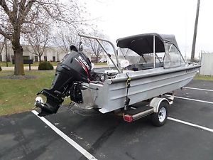 Monark Fishing Boat, NEW 2016 Suzuki 115 HP Motor,