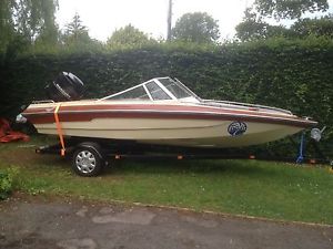 Sims Super V 16ft speedboat,power boat,115 hp outboard engine.Very rare bowrider
