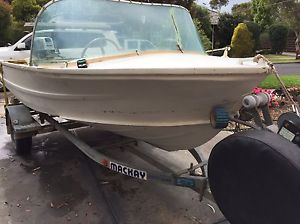 QUINTREX 4.3M (14.4 ft) 30HP SUZUKI on MACKAY ROLLER TRAILER