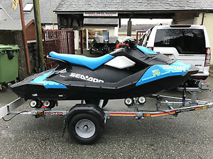 Seadoo Spark 3up 90hp iBR 2016 SBS Roller Trailer, Front bucket, only 17hrs use!
