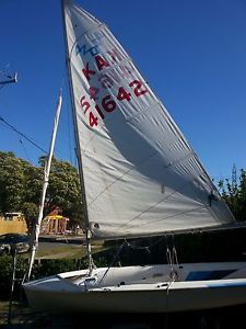 Sail boat 420 on trailer
