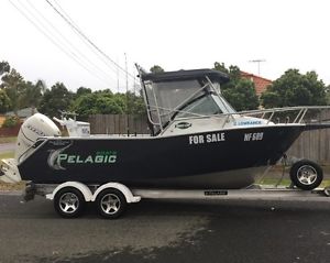 Pelagic 6.2m fishing boat , aluminium hull , 250hp etec , not bar crusher