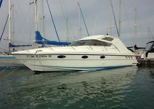 Fairline Targa 30/33 Volvo Diesel Moored at Marina near Valencia Spain
