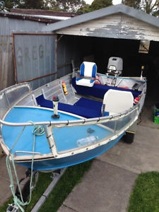 4m Aluminium Sea Hunter Tinny 35hp Johnson Endeavour