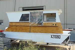 Recreational 5.90m Homemade House Boat w 85hp Suzuki Outboard w Trailer