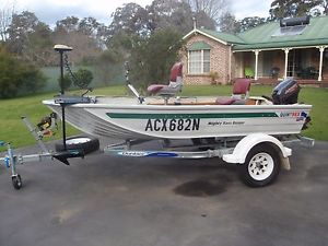 QUINTREX 3.7 m BREAM / BASS BOAT & TRAILER