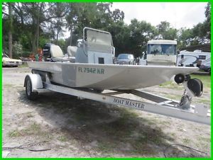 1999 SCANDY WHITE ALUMINUM 14' FLATS BOAT w/08 MERCURY 60HP 4 STROKE Used