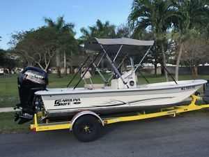 2014 Carolina Skiff 18JVX. Eng wrnty 2018, 34 hours,  75 4-stroke, no reserve!!!