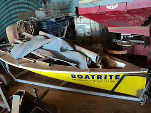 14 foot sailboat with small carrier trailer fiberglass