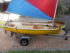 SAILBOAT, SEABIRD 3.2 WITH REG TRAILER, DINGHY, NOT FAIRLITE GULL
