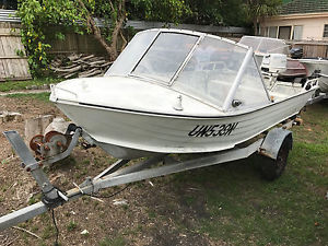 4.1M Stessl, With Trailer And 25HP Johnson Motor all rego, SELLING CHEAP.