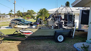 1985 13' Aluminum deep hull Airboat
