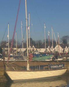 Traditional Wooden Shallow Long Keel Yacht East Coast One Design 1961