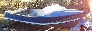 Classic  'Pearly Miss' aluminium speed boat.