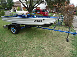 Aluminium boat 3.6m Brooker Registered with Registered Trailer