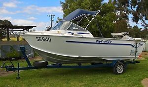 STESSL BLUEWATER 550 Aluminium Plate Fishing Boat (5.5m) - GREAT CONDITION!!! -
