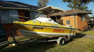 Vickers Easy rider half cab fibreglass boat 70hp