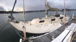 Bruce Roberts 34ft steel sloop sailing boat