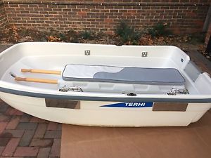 Terhi babyfun tender dinghy, davits,Electric outboard, batteries, cover and seat