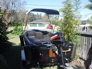 16ft fibreglass boat 15hp mercury motor