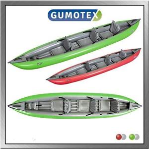 Gumotex Solar 410c 3 seat inflatable canoe - new free uk delivery