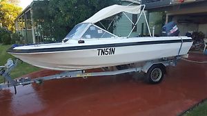 15 foot boat with 60hp Yamaha and trailer