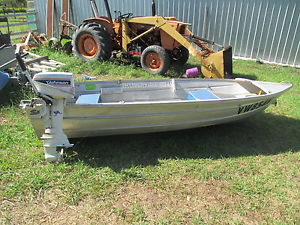 3.7mtr Aluminium  tinny 7.5 hp Johnson 12'