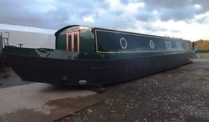 60' x 11' Widebeam Canal Boat -  Fully Painted