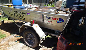 Quintrex 350 Explorer Eclipse on trailer