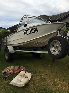 3.6m boat with 15hp Suzuki outboard