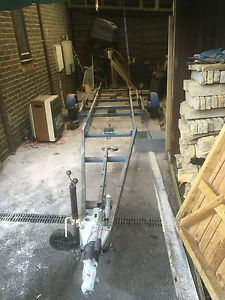 galvanized boat trailer used with new Bradley towing hitch