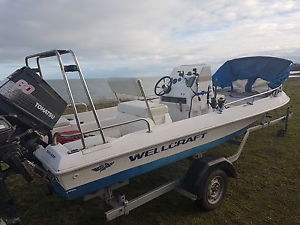Boat wellcraft 1600cc fast fisher 60 tohatsu