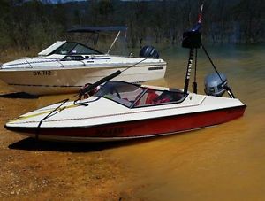 1985 swift craft stiletto sr ski boat and 90hp evinrude power tilt/trim