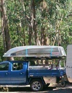 Car topper, 25hp Elec start, custom boat loader, Ezygo outboard, 2xtrailers