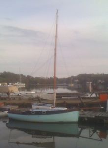 18ft gaff rigged sailing yacht boat trailer