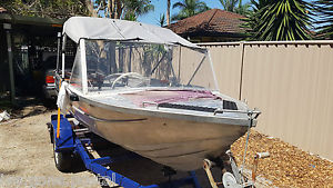 12FT CLARK CUTTER DINGHY RUNABOUT 25HP MERCURY 2 STROKE FWD CONTROLS